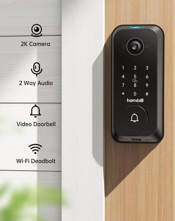 2-Hornbill CameraLockT1_4-in-1KeylessDoorLockwith2KCamera_Doorbell-Allinone-SuperSecurity